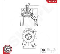 ESEN SKV Engine Mount 75SKV215