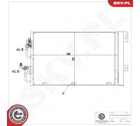 Fits SKV GERMANY 86SKV003 AIR CONDITIONING COOLER 86SKV003 / #331