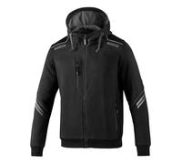 Sparco Tech Hoodie - Full Length Zip, Motorsport Branded, Reflective Details