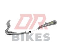 Fits Suzuki GSXR750 2006-2007 Arrow Steel megaphone Full system road 71632PRI +