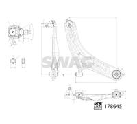 SWAG 33 10 6998 Suspension arm