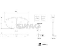 SWAG 33 10 7793 Brake pad set