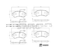 Brake pads Front Axle 33 10 7998 SWAG for FIAT PEUGEOT CITROËN OPEL