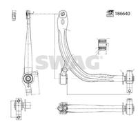 Control Arm Fits Citroën OE 3521K0 Febi 186640