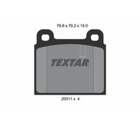 Textar Brake Pad Set 2001102 – Front Disc Brake – Fits Alfa Romeo BMW Ferrari Mercedes-Benz