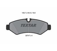 Fits TEXTAR 2074701 Brake Pad Set, disc brake 2074701 Brake pads set rear , fit