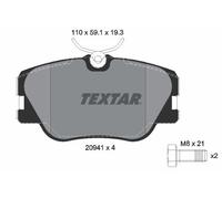 Fits TEXTAR 2094102 BRAKE PAD SET, DISC BRAKE DE Stock