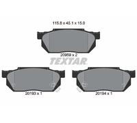 ✅Fits TEXTAR 2095902 BRAKE PAD SET, DISC BRAKE ⭐UK Seller⭐