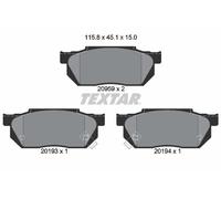 Fits TEXTAR 2095902 BRAKE PAD SET, DISC BRAKE UK Stock