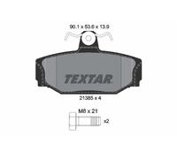 Fits TEXTAR 2138501 BRAKE PAD SET, DISC BRAKE UK Stock