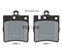 Brake Pad Set Textar 2189803 Fits Mercedes C-Class CLC-Class CLK E-Class SLK