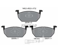 Fits TEXTAR 2203501 BRAKE PAD SET, DISC BRAKE DE Stock