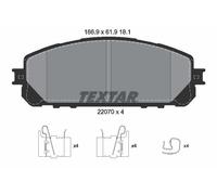 Fits TEXTAR 2207001 BRAKE PAD SET, DISC BRAKE