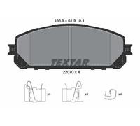 Fits TEXTAR 2207001 BRAKE PAD SET, DISC BRAKE UK Stock