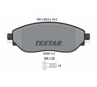 Fits TEXTAR 2208701 BRAKE PAD SET, DISC BRAKE ⭐UK Stock⭐