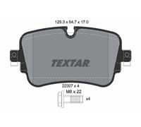 Rear Brake Pad Set Fits Audi A6 A6 Allroad A7 A8 e-Tron Q7 VW TEXTAR 2230701