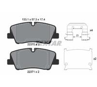 ✅Fits TEXTAR 2237001 BRAKE PAD SET, DISC BRAKE ⭐UK Seller⭐