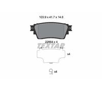 TEXTAR 2286401 Brake pad set