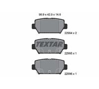 Fits TEXTAR 2299401 Brake Pad Set, disc brake 2299401 Brake pads set rear , fit