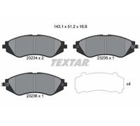 ✅Fits TEXTAR 2323401 BRAKE PAD SET, DISC BRAKE ⭐UK Seller⭐