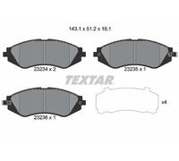 Fits TEXTAR 2323401 BRAKE PAD SET, DISC BRAKE UK Stock
