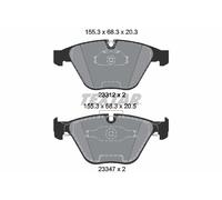 Fits TEXTAR 2331207 Brake Pad Set, disc brake DE stock