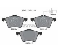 Textar 2341801 Front Axle Disc Brake Pad Set Fits Ford Seat VW