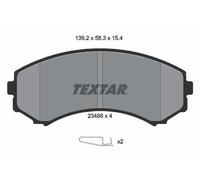 Fits TEXTAR 2348801 BRAKE PAD SET, DISC BRAKE DE Stock