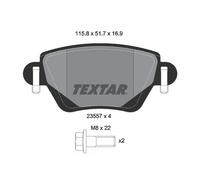 ✅Fits TEXTAR 2355702 BRAKE PAD SET, DISC BRAKE ⭐UK Seller⭐