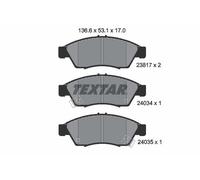 Fits TEXTAR 2381701 BRAKE PAD SET, DISC BRAKE