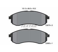 Fits TEXTAR 2387902 BRAKE PAD SET, DISC BRAKE