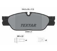 Fits TEXTAR 2390801 BRAKE PAD SET, DISC BRAKE DE Stock