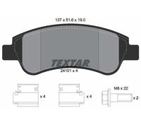 Textar Front Disc Brake Pad Set 2410101 – Fits Citroen DS & Peugeot