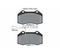 Fits TEXTAR 2416202 BRAKE PAD SET, DISC BRAKE DE Stock