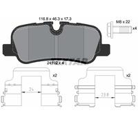 ✅Fits TEXTAR 2419204 Brake Pad Set, disc brake 2419204 Brake pads se ⭐UK Seller⭐