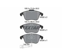 ✅Fits TEXTAR 2433301 BRAKE PAD SET, DISC BRAKE ⭐UK Seller⭐