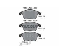Fits TEXTAR 2433301 BRAKE PAD SET, DISC BRAKE UK Stock