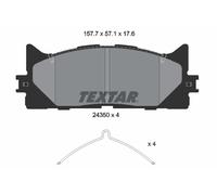 Fits TEXTAR 2435001 Brake Pad Set, disc brake 2435001 Brake pads set ⭐UK Stock⭐