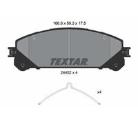 Fits TEXTAR 2445201 Brake Pad Set, disc brake 2445201 Brake pads set ⭐UK Stock⭐