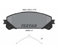 Fits TEXTAR 2445201 Brake Pad Set, disc brake DE stock