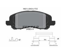 Fits TEXTAR 2458301 BRAKE PAD SET, DISC BRAKE DE Stock
