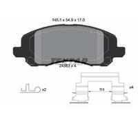Fits TEXTAR 2458301 BRAKE PAD SET, DISC BRAKE UK Stock