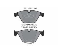 Fits TEXTAR 2468801 Brake Pad Set, disc brake OE REPLACEMENT