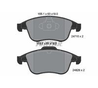 Fits TEXTAR 2471001 BRAKE PAD SET, DISC BRAKE DE Stock