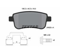 Fits TEXTAR 2482001 BRAKE PAD SET, DISC BRAKE ⭐UK Stock⭐