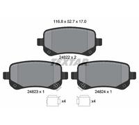 Fits TEXTAR 2482201 Brake Pad Set, disc brake 2482201 Brake pads set ⭐UK Stock⭐