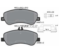 BRAKE PAD SET DISC BRAKE 2486701 FOR MERCEDES-BENZ GLK-CLASS OM651.912 2.1L 4cyl
