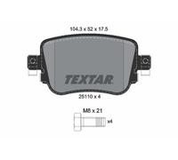 ✅Fits TEXTAR 2511001 Brake Pad Set, disc brake 2511001 Brake pads se ⭐UK Seller⭐