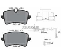 Textar Brake Pads 2521403 - Genuine OE Rear Full Set of 4 for Audi Porsche