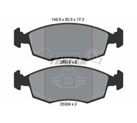 Fits TEXTAR 2532301 BRAKE PAD SET, DISC BRAKE DE Stock